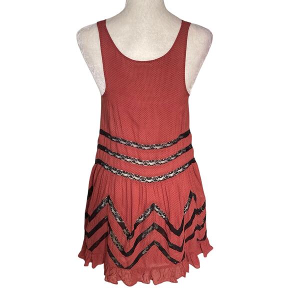 Free People Intimately Tunic top trapeze Dress voile & lace polka dot swing tank - Picture 3 of 9